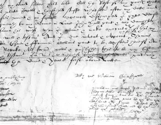 Unterschrift von William Shakespeare (1564-1616), 1616
